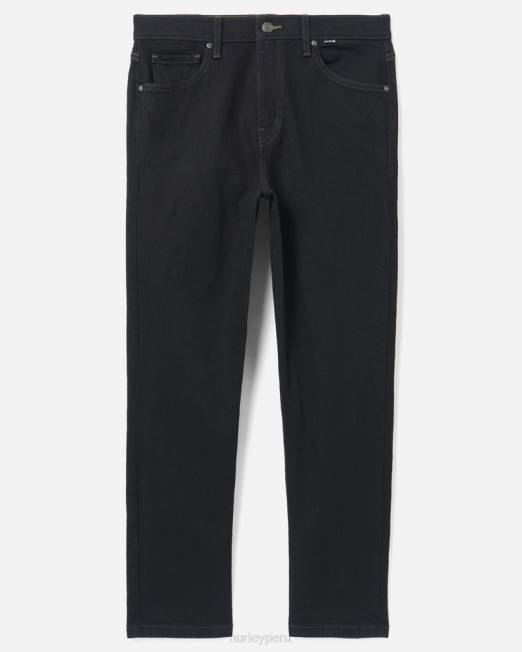 hombres Hurley negro pantalón de mezclilla trabajador ropa 8L2D240