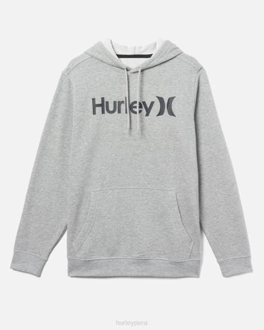 hombres Hurley gris jaspeado oscuro 2 una y única sudadera con capucha de lana ropa 8L2D362