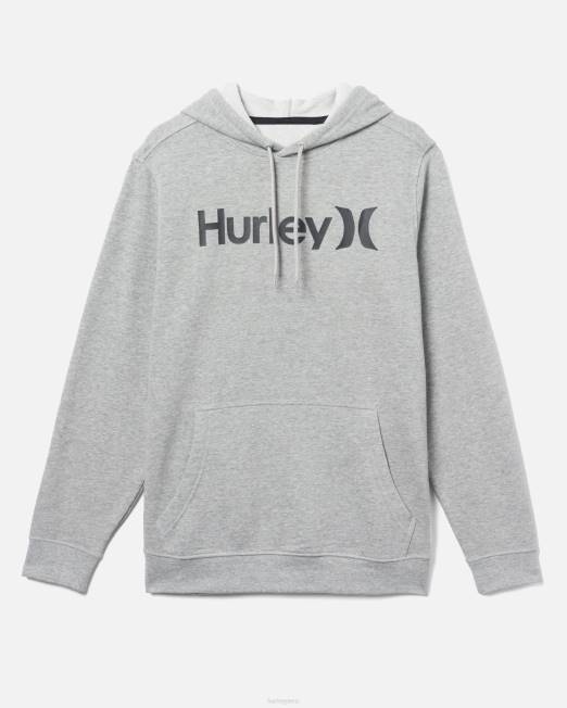 hombres Hurley gris jaspeado oscuro 2 una y única sudadera con capucha de lana ropa 8L2D362