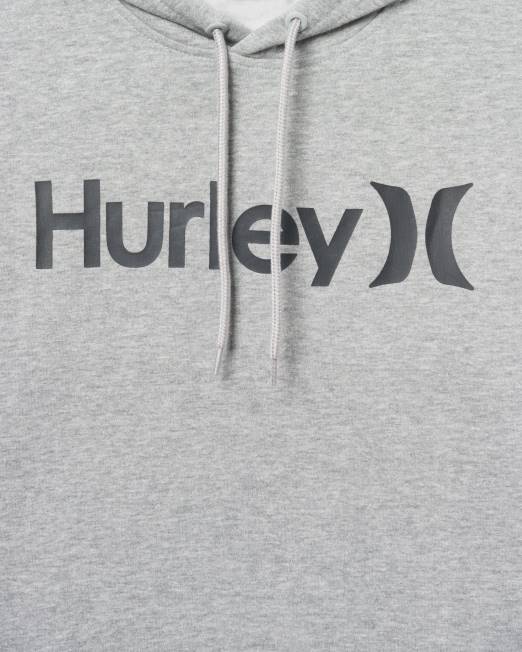 hombres Hurley gris jaspeado oscuro 2 una y única sudadera con capucha de lana ropa 8L2D362