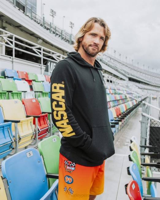 hombres Hurley negro jersey de lana nascar x ropa 8L2D266