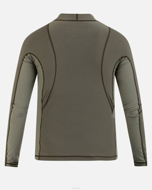 hombres Hurley aceituna kai lenny x chanel crossing paddle series manga larga ropa 8L2D268