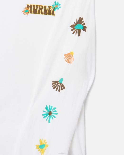 hombres Hurley blanco manga larga sedona todos los días ropa 8L2D323
