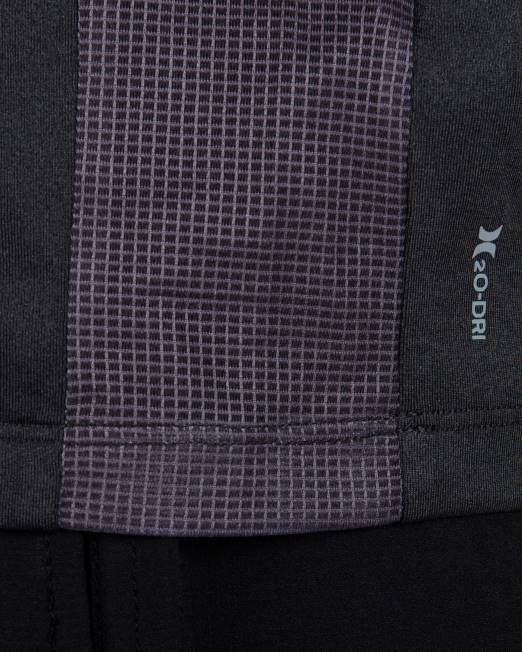 hombres Hurley brezo negro top de manga larga h2o-dri easton upf ropa 8L2D15