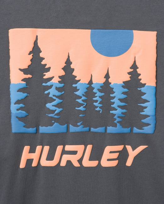 hombres Hurley gris ion todos los días explora la manga larga siempre verde ropa 8L2D377