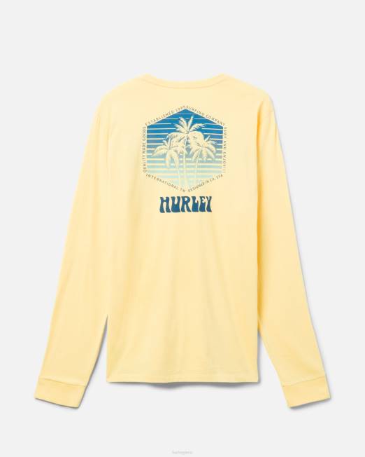 hombres Hurley salsa btr manga larga tres palmas de todos los días ropa 8L2D370