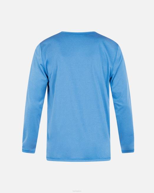 hombres Hurley vista marítima manga larga híbrida upf para todos los días ropa 8L2D327