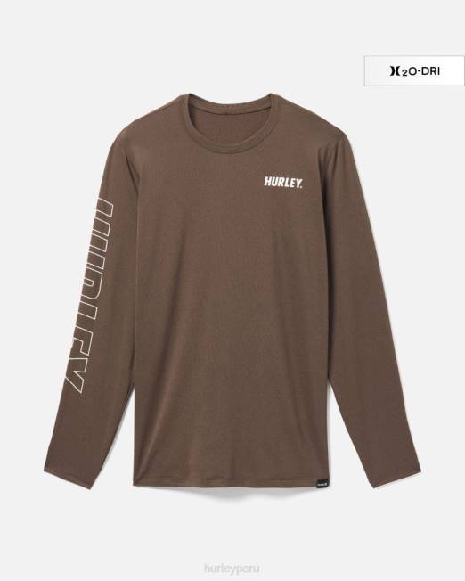 hombres Hurley óxido de sion h2o-dri easton fastlane upf manga larga ropa 8L2D341