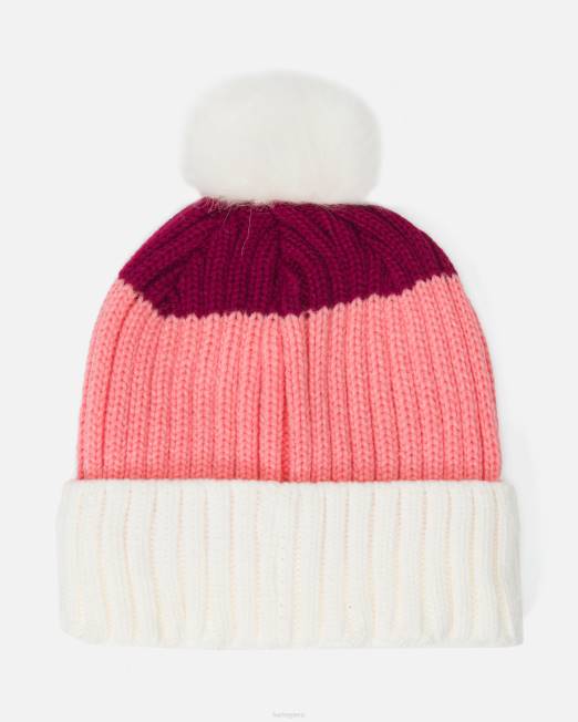 mujer Hurley espuma rosa gorro con pompón junio accesorios 8L2D601