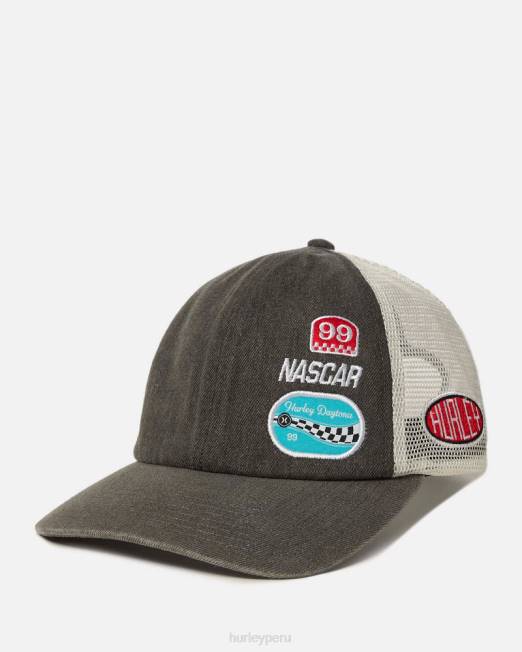 mujer Hurley gris gorra trucker desestructurada nascar accesorios 8L2D594