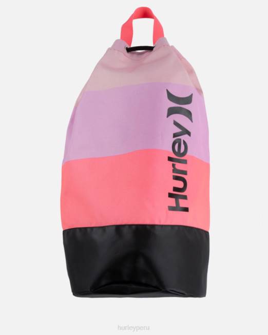 mujer Hurley hiper rosa bolsa de playa con cordón accesorios 8L2D605