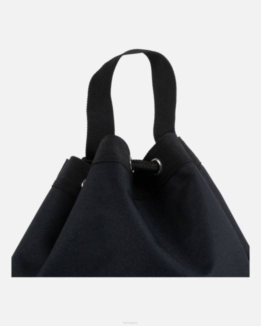 mujer Hurley negro bolsa de playa con cordón accesorios 8L2D604