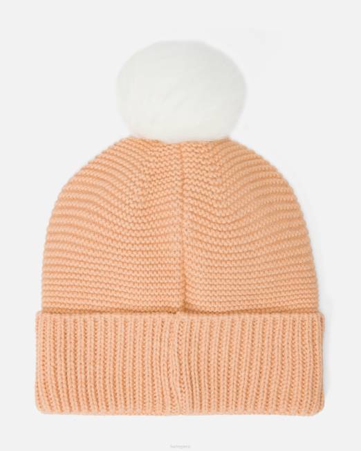 mujer Hurley tinte rosa gorro candace con pompón accesorios 8L2D516