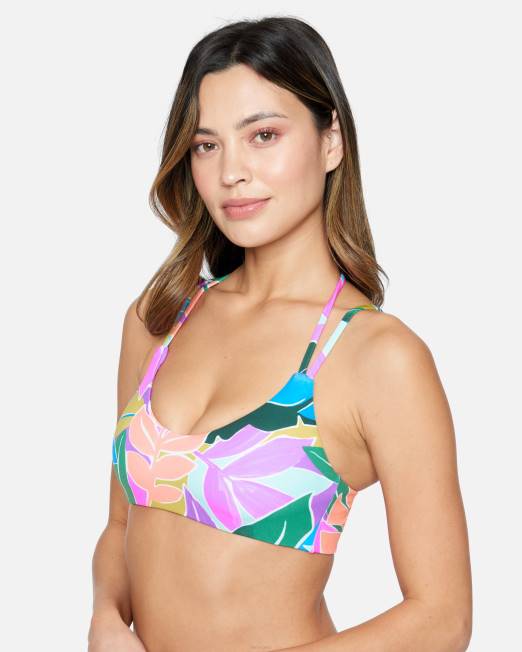 mujer Hurley Violeta max isla tirar en la parte superior ropa 8L2D483