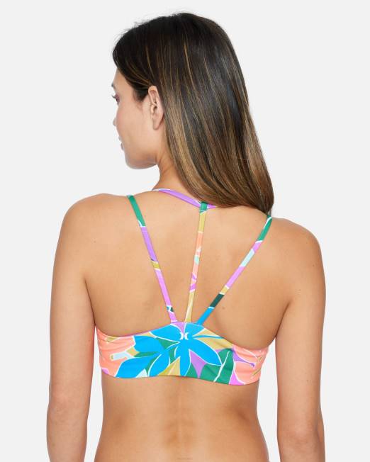 mujer Hurley Violeta max isla tirar en la parte superior ropa 8L2D483