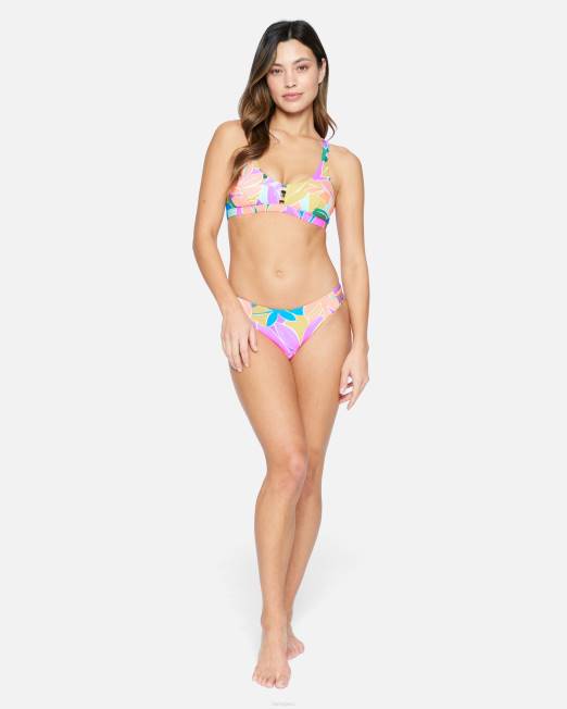 mujer Hurley Violeta top con escote redondo max isla ropa 8L2D478