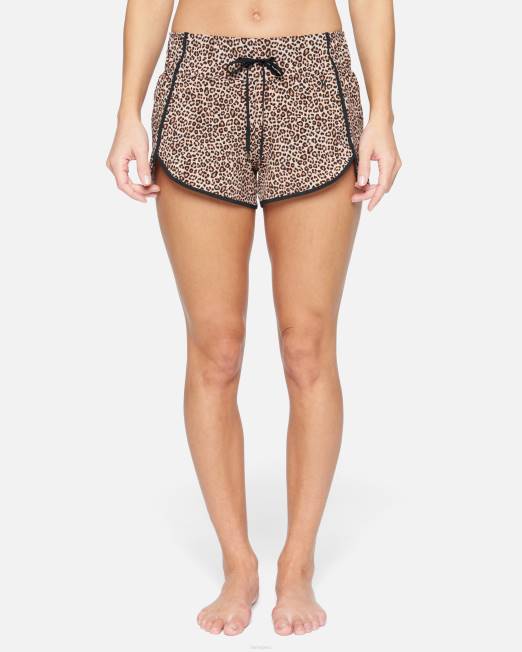 mujer Hurley azúcar morena bañador de leopardo aquas de 2,5\" ropa 8L2D482