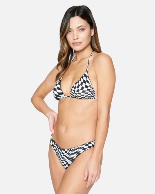 mujer Hurley blanco negro fondo descarado reversible nascar ropa 8L2D508