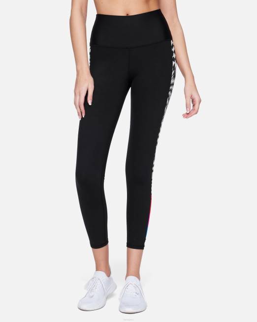 mujer Hurley blanco negro legging de surf con bloques de color nascar ropa 8L2D498