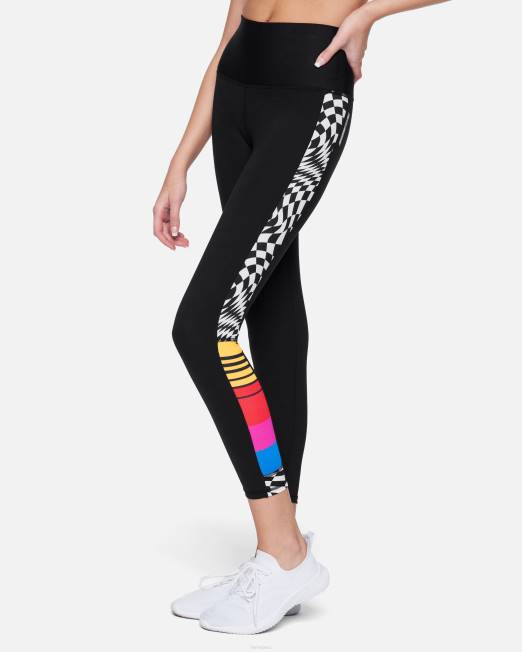 mujer Hurley blanco negro legging de surf con bloques de color nascar ropa 8L2D498