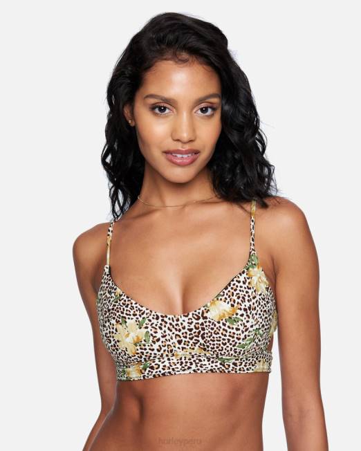 mujer Hurley gato de selva bralette bikini ropa 8L2D526
