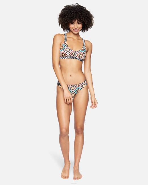 mujer Hurley geo mosaico top de bikini con escote redondo de x surf max ropa 8L2D541