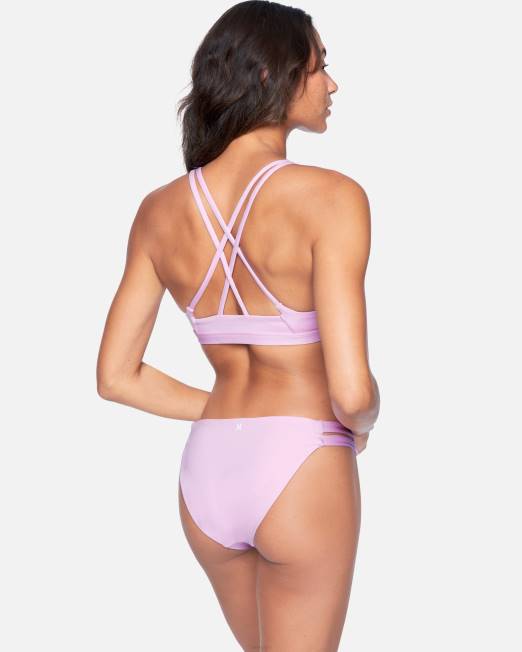 mujer Hurley glicina braguita de bikini moderada max solid ropa 8L2D537