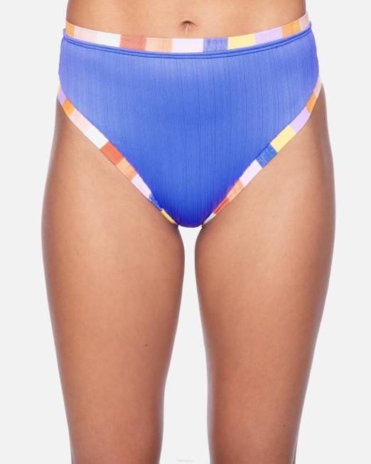 mujer Hurley laguna multi braguita de bikini de talle alto moderado con bloques retro ropa 8L2D538