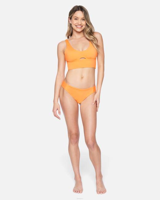 mujer Hurley mandarina dulce Top de bikini largo aloha max beach break de x moore ropa 8L2D539