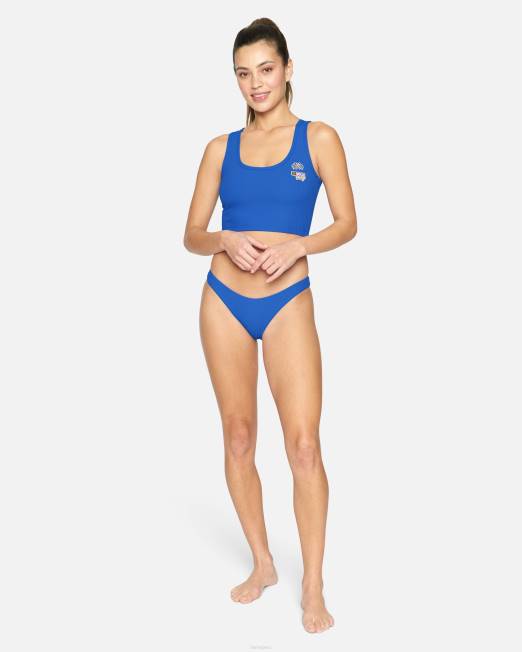 mujer Hurley nascar azul Nascar Rib descarado trasero francés ropa 8L2D523