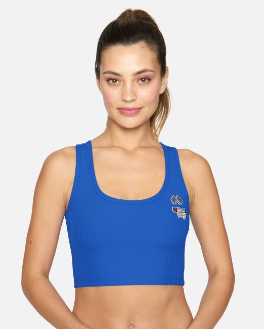 mujer Hurley nascar azul tanque de cultivo de costillas nascar ropa 8L2D522