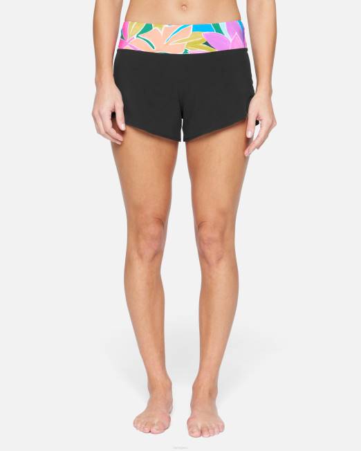 mujer Hurley negro boardshort isla de 2,5\" con cintura suave ropa 8L2D485
