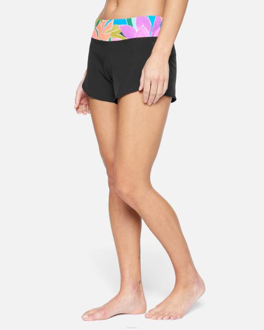 mujer Hurley negro boardshort isla de 2,5\" con cintura suave ropa 8L2D485