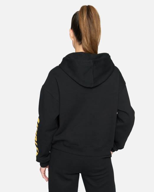 mujer Hurley negro sudadera con capucha de carreras de nascar ropa 8L2D500
