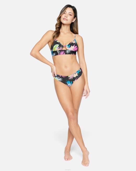 mujer Hurley negro/tiki multicolor bralette reversible hana ropa 8L2D460