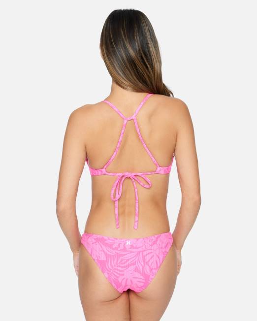 mujer Hurley ponche rosa caminata por la jungla fondo moderado ropa 8L2D472