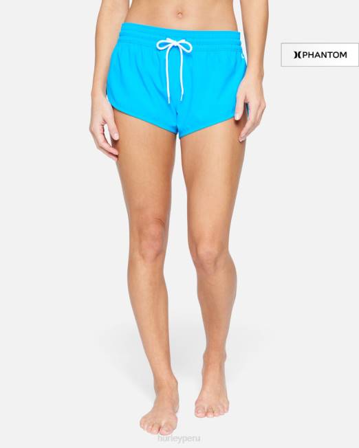 mujer Hurley ritmo azul bañador phantom solid de 2,5" ropa 8L2D492