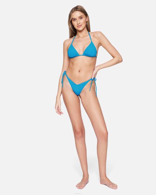 mujer Hurley ritmo azul/lima neón Tri top básico reversible sólido ropa 8L2D467