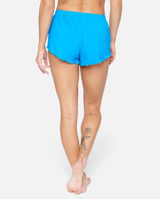 mujer Hurley ritmo azul shorts de baño lisos ropa 8L2D494