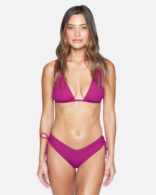 mujer Hurley sangría Parte inferior delantera en V francesa atrevida de costilla ropa 8L2D533