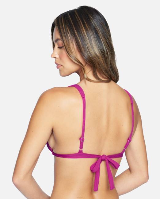 mujer Hurley sangría top triangular alto de canalé ropa 8L2D532