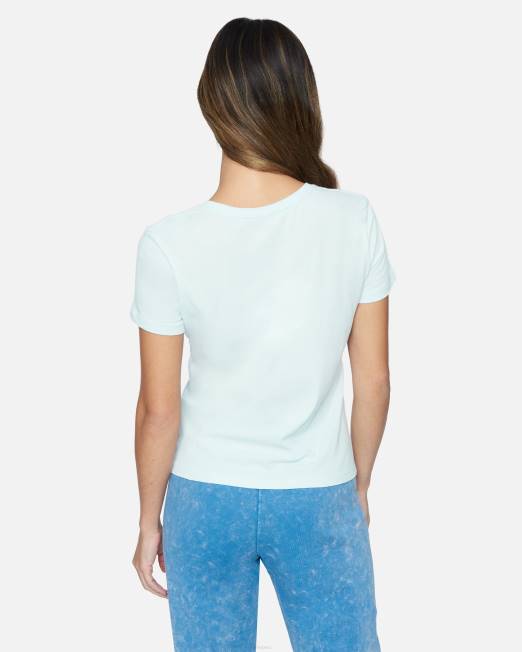 mujer Hurley Plein air camiseta con cuello redondo perfecta para la costa ropa 8L2D553