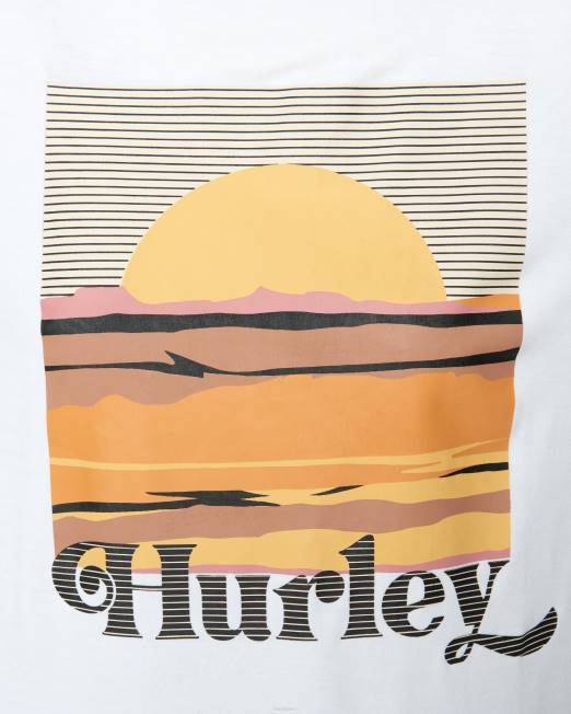 mujer Hurley blanco camiseta de novia del amanecer ropa 8L2D581