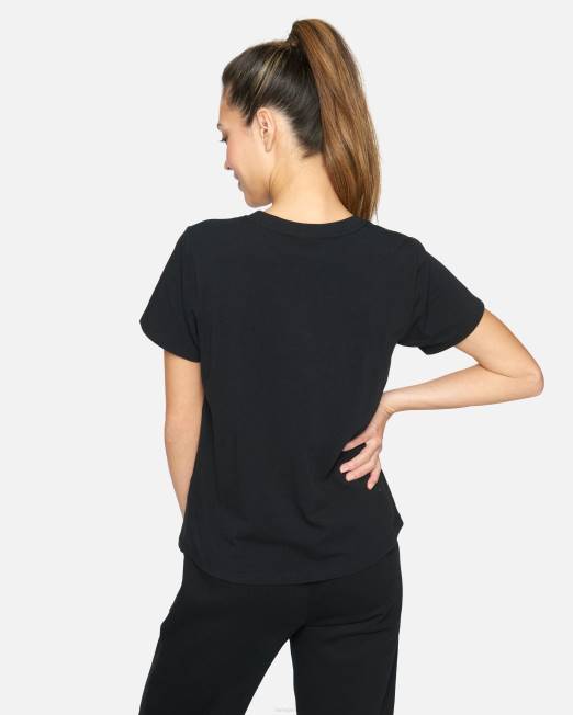 mujer Hurley negro camiseta clásica del auto de carreras de nascar ropa 8L2D571