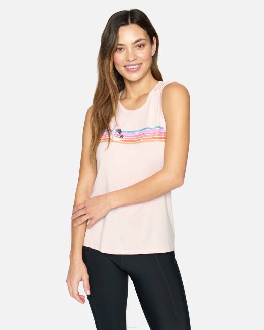 mujer Hurley rubor camiseta muscular al atardecer ropa 8L2D511