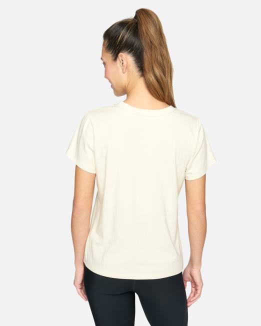 mujer Hurley vendimia blanca camiseta clásica de aventurero ropa 8L2D567