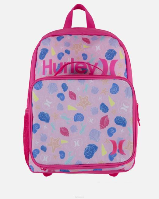 niños Hurley rosa multicolor Un único juego de almuerzo tipo mochila. accesorios 8L2D621