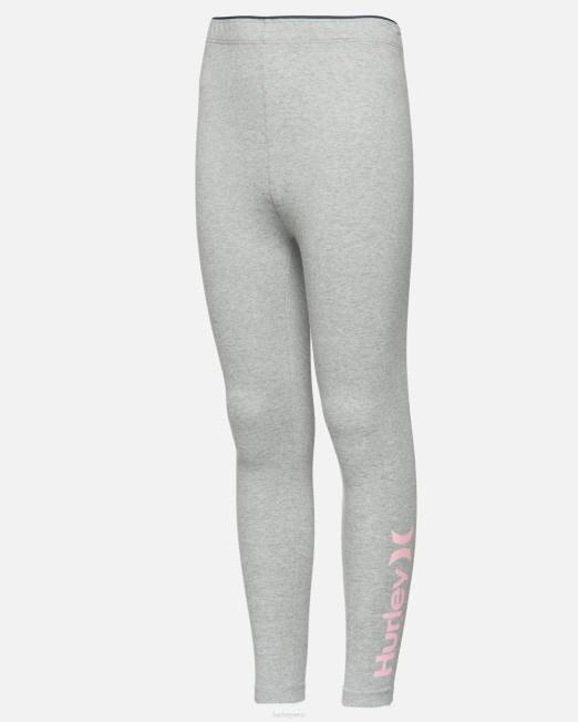 niños Hurley brezo gris oscuro leggings con cintura oculta ropa 8L2D618