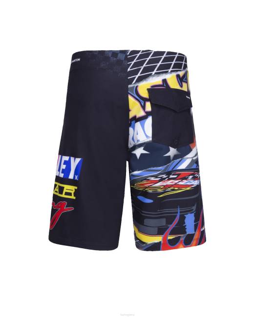niños Hurley negro bañador fantasma x nascar ropa 8L2D611