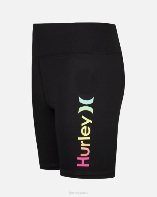 niños Hurley negro pantalones cortos de bicicleta activos para la playa ropa 8L2D617